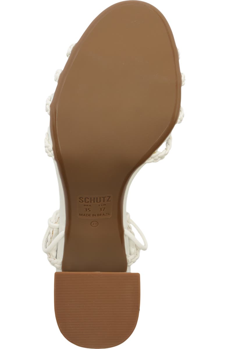 Schutz Adele Ankle Strap Sandal, Alternate, color, White