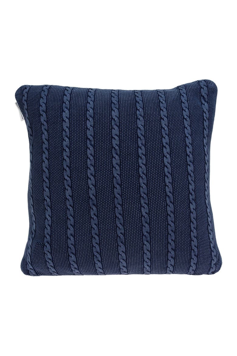 Danza Transitional Pillow - 18" x 18" - Blue, Alternate, color, BLUE