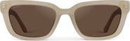 WMP Eyewear Vivian - 52mm Modern Rectangular Polarized Sunglasses