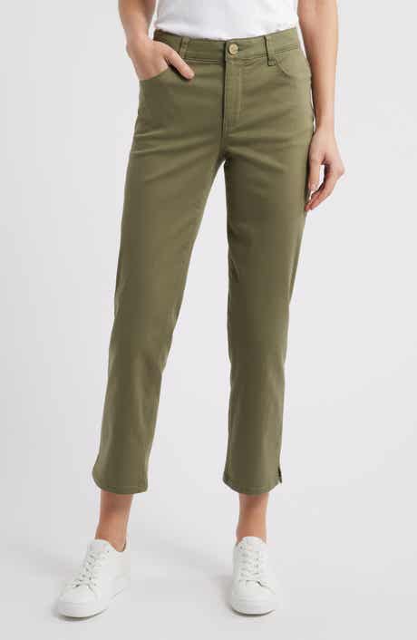 Wit & Wisdom High Waist Straight Leg Stretch Twill Pants