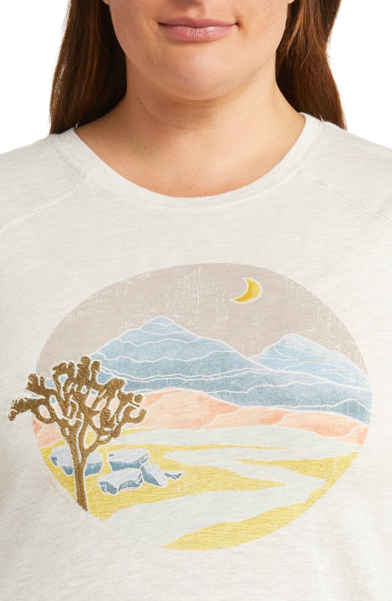 Wit & Wisdom Desert Scene Graphic T-Shirt, Alternate, color, Heather Jute