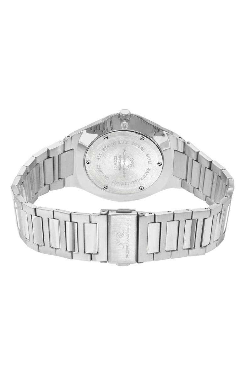 PORSAMO BLEU Alexander Bracelet Strap Watch, 41mm, Alternate, color, Silver