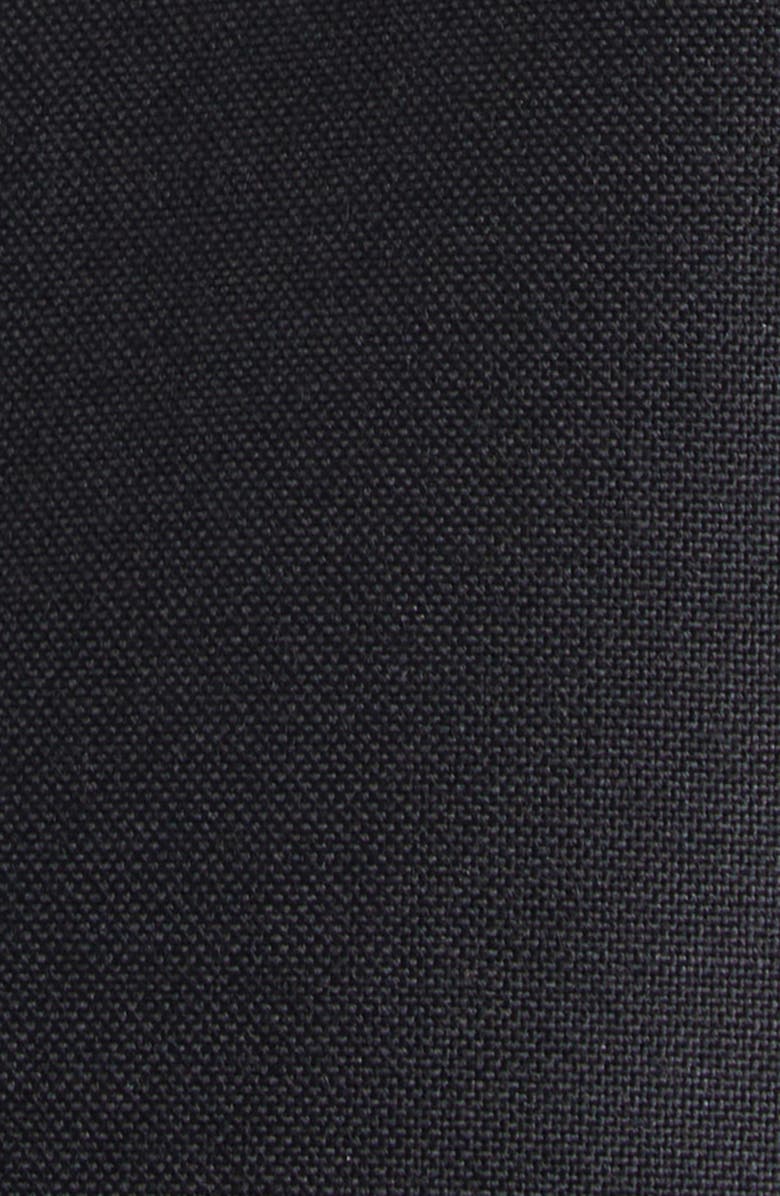 Valentino Crop Button Lapel Wool & Mohair Jacket, Alternate, color, Black