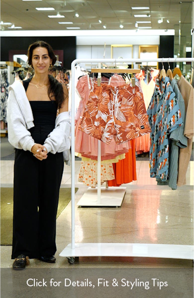 Piranha Floral Swim Trunks, sales video thumbnail