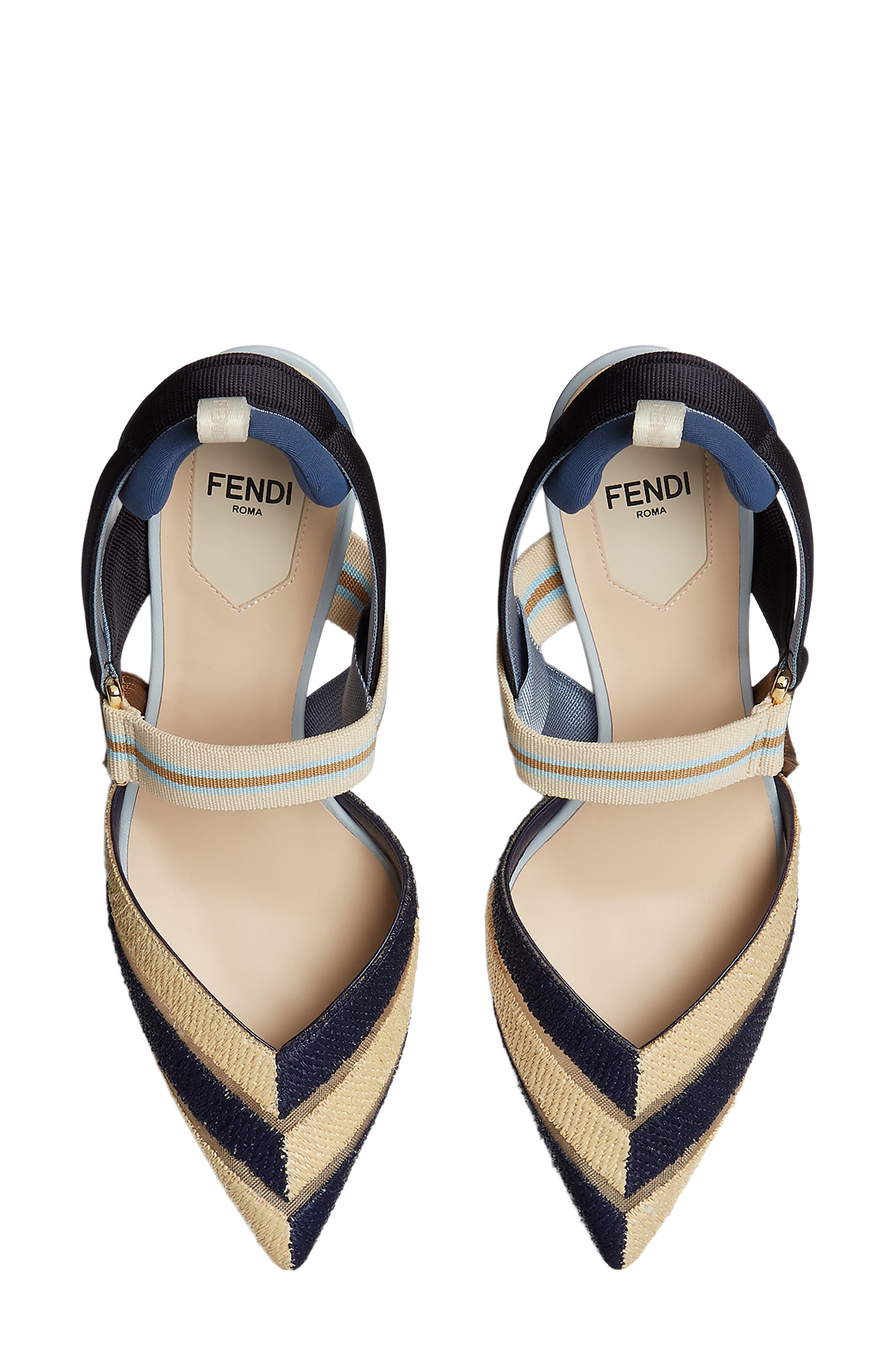 Fendi Colibri Slingback Pump, Alternate, color, 