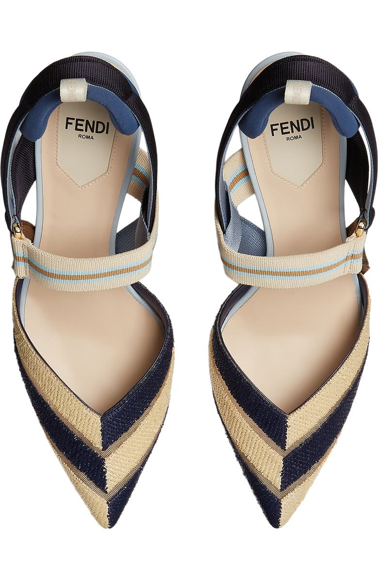 Fendi Colibri Slingback Pump, Alternate, color,