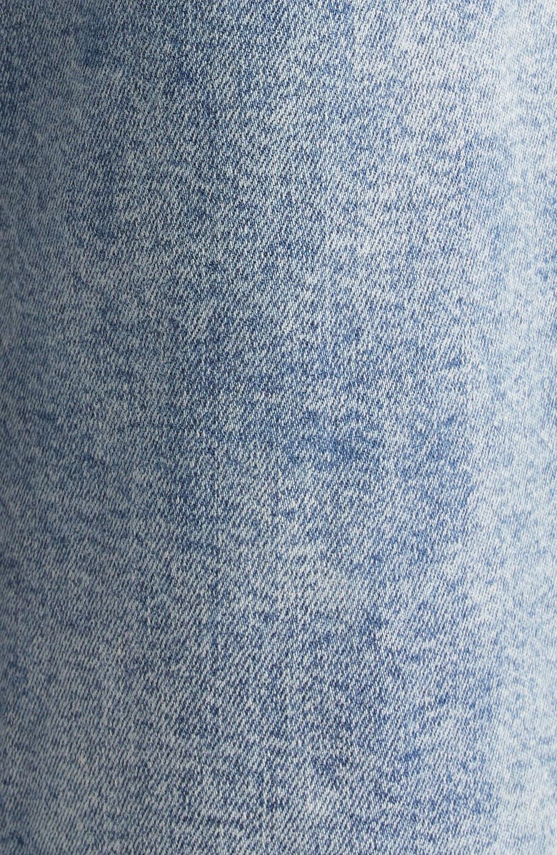 Adam Lippes High Waist Pintuck Pleat Wide Leg Jeans, Alternate, color, 