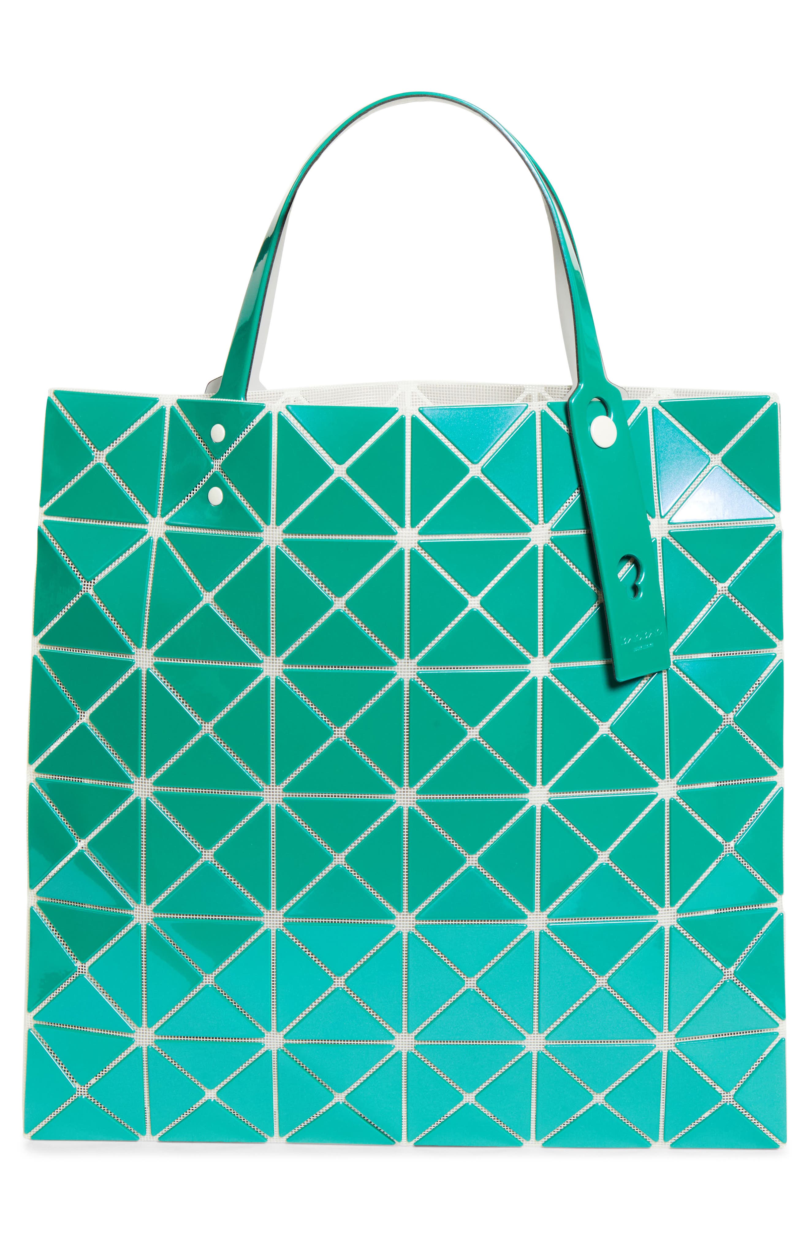 Bao Bao Issey Miyake Lucent Metallic Tote, Alternate, color, Water Green