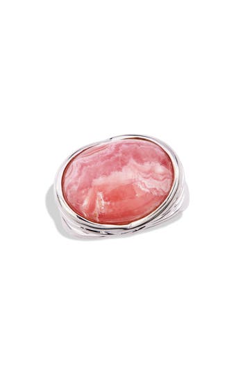 Savvy Cie Jewels Rhodochrosite Ring In Pink