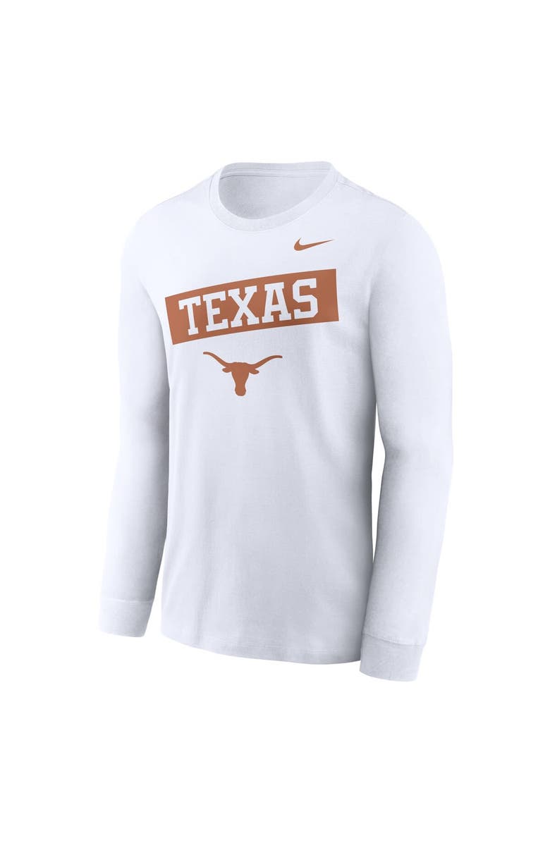 Nike Men's Nike White Texas Longhorns Two-Hit Classic Location Long Sleeve T-Shirt, Alternate, color, 
