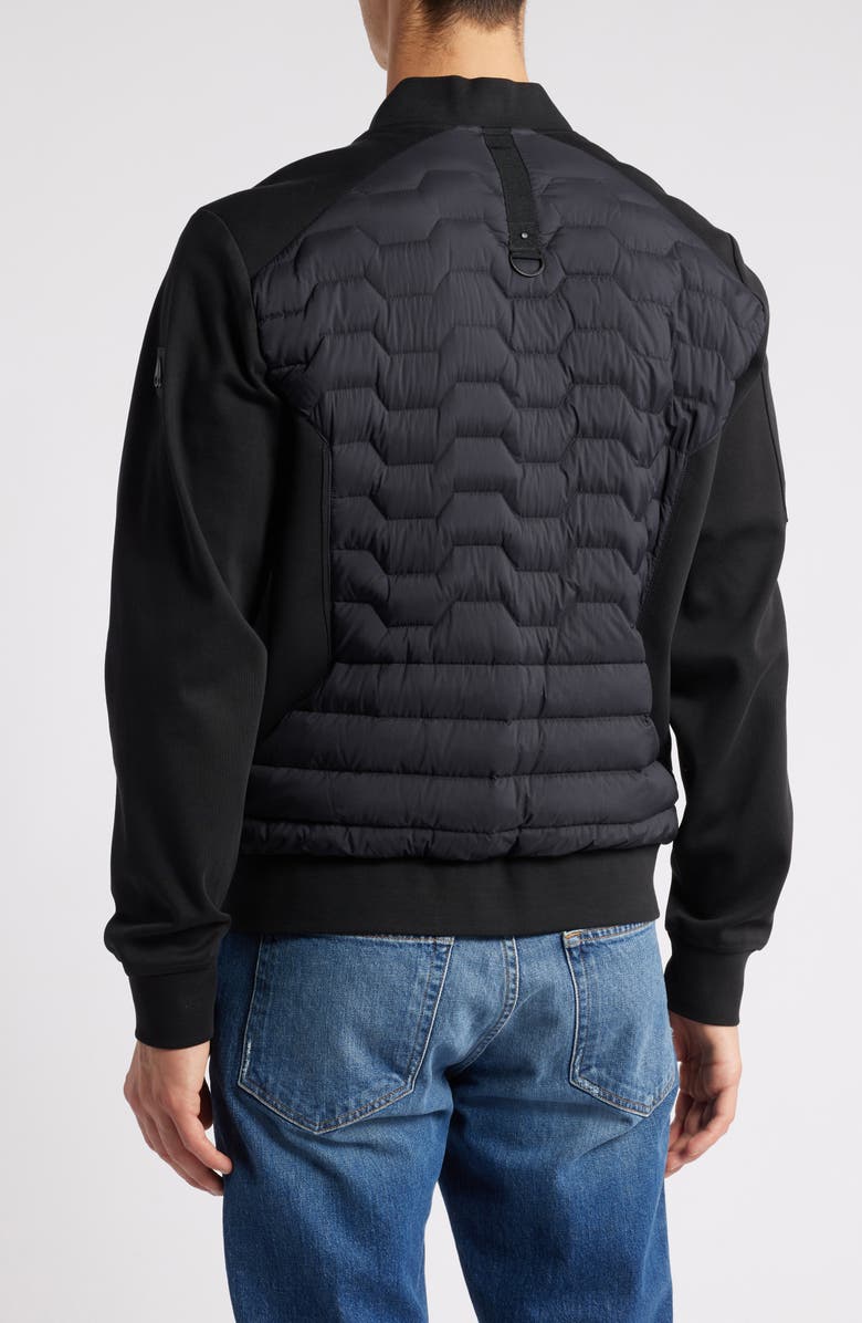 Moose Knuckles Granite Quilted Wind & Water Resistant Down Bomber Jacket, Alternate, color, 