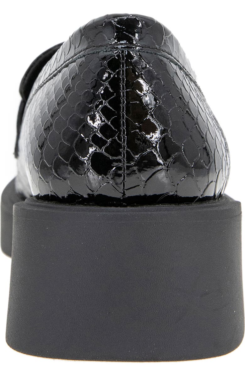Reaction Kenneth Cole Surry Snakeskin Embossed Loafer, Alternate, color, Black Snake