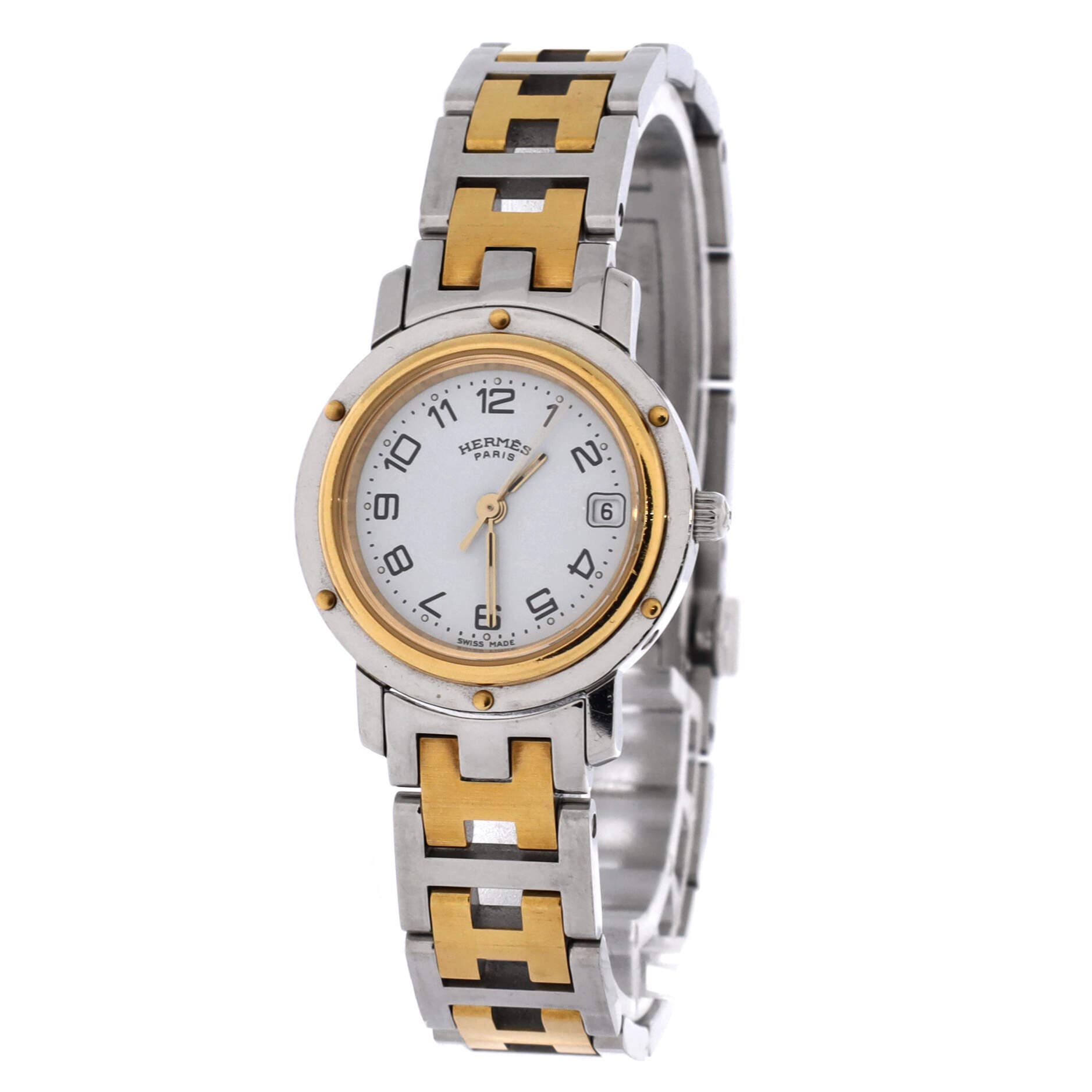 Clipper Quartz Watch Stainless Steel with Plated Metal 24, Alternate, color, Metallic Gold