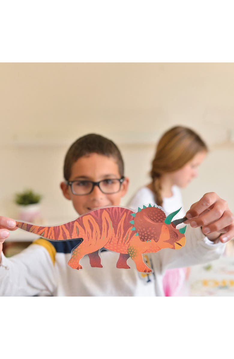 Scrunch Dinosaurs Discovery Poster & Stickers, Alternate, color, Multi