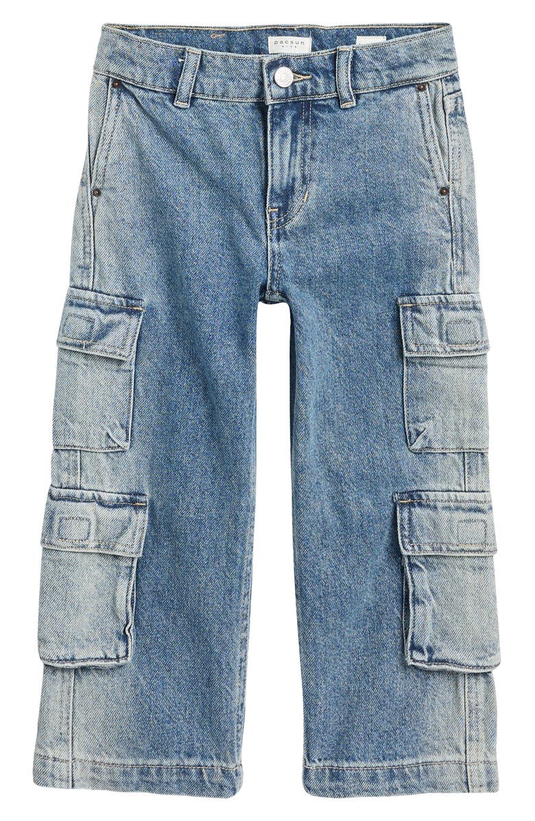 PacSun Kids' George Baggy Cargo Jeans, Main, color,