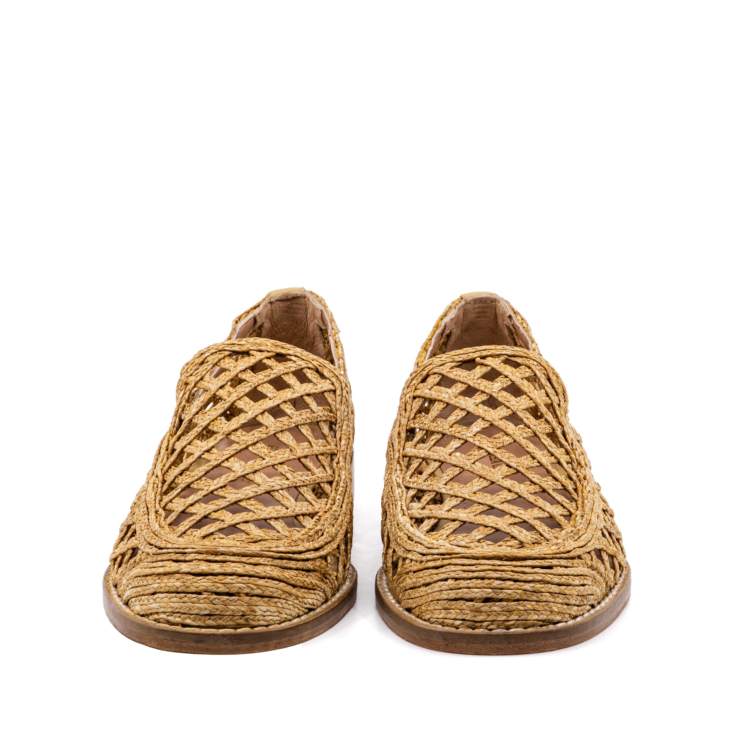 Andrea Gomez Elisa Raffia Loafer, Alternate, color, Tan