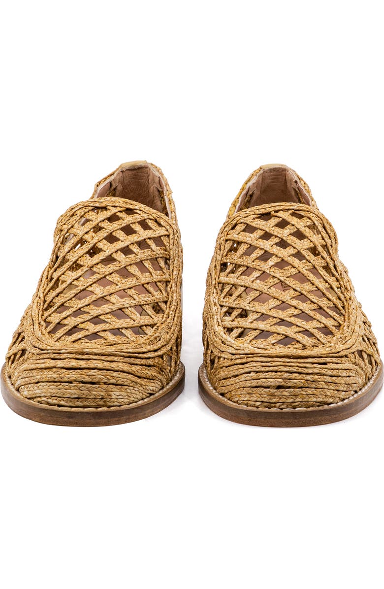 Andrea Gomez Elisa Raffia Loafer, Alternate, color, Tan