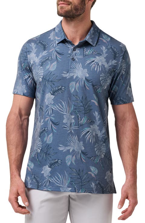 Featherweight Floral Polo