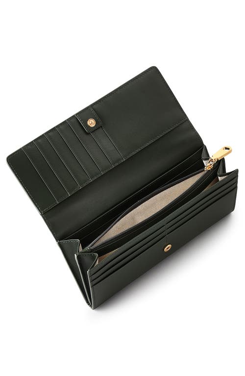Radley Heritage Dog Outline Flap Wallet In Green