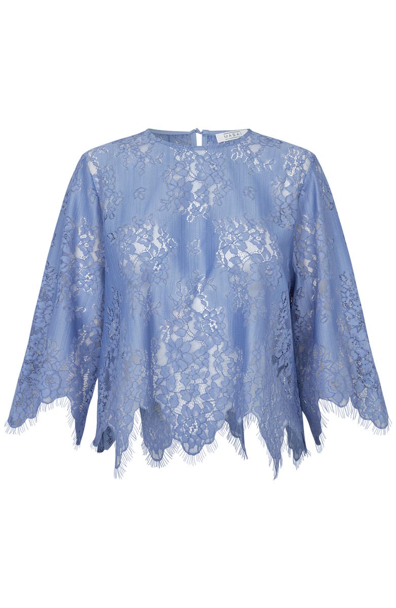 Masai Copenhagen MaBeldora Lace Top, Alternate, color, Stonewash