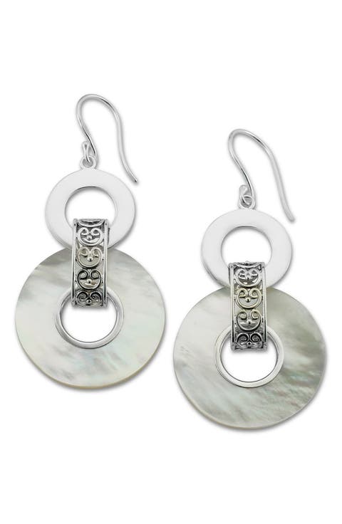 Mother-of-Pearl Drop Earrings