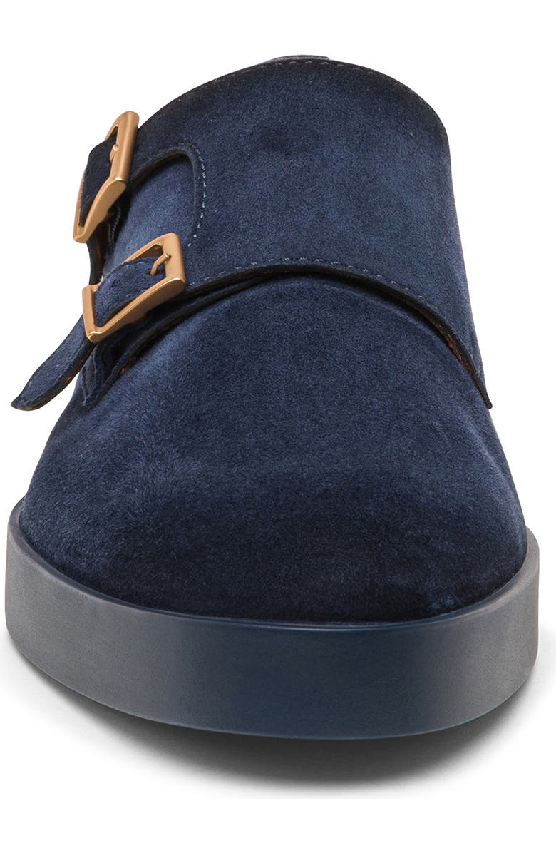 Santoni Monk Strap Sneaker, Alternate, color, Blue