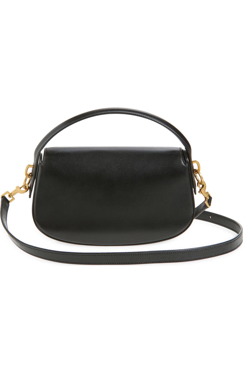 Saint Laurent Voltaire Leather Crossbody Bag, Alternate, color, Nero