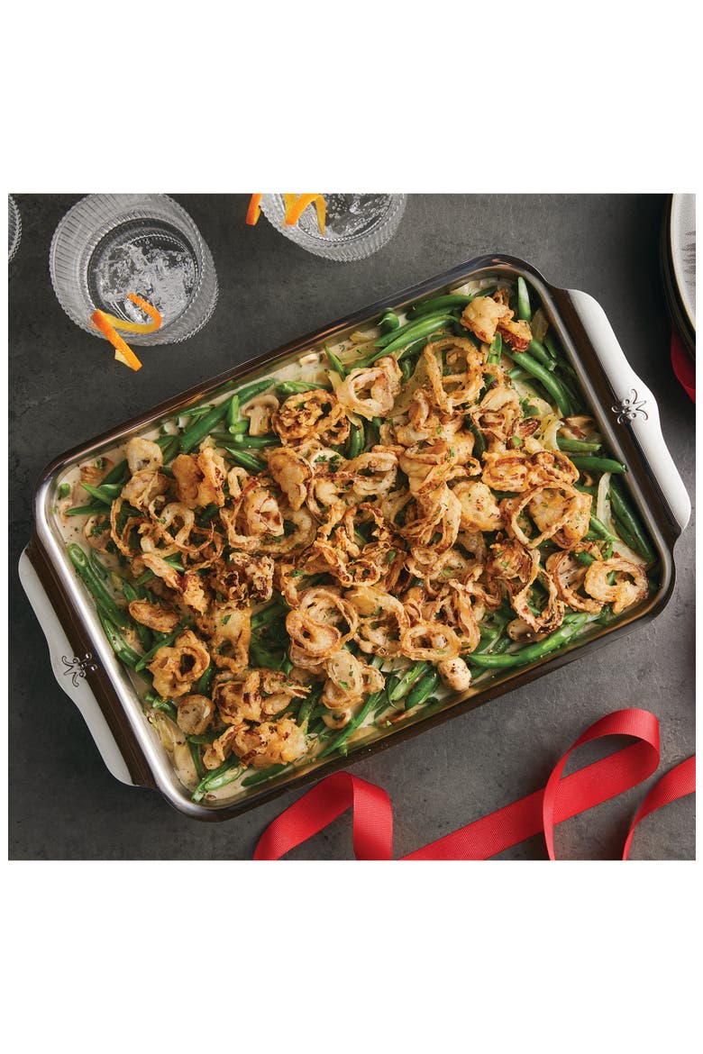 OvenBond Stainless Steel Rectangular Baking Pan, Alternate, color, STAINLESS STEEL