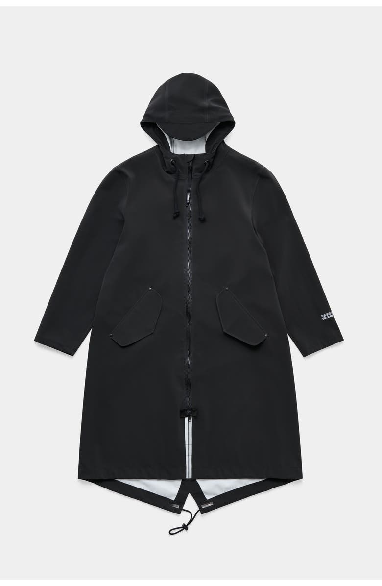 Stutterheim Martins Parka, Alternate, color, Black