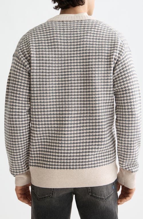 Scotch & Soda Mélange Chenille Crewneck Sweater In Gold