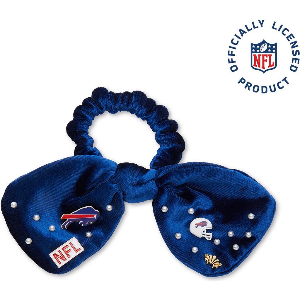 Lele Sadoughi Buffalo Bills Bow Scrunchie In Gold