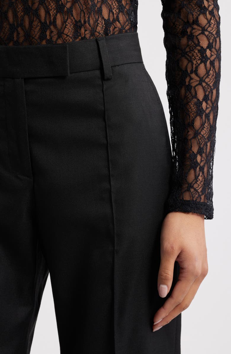 Topshop Slim Fit Suit Pants, Alternate, color, Black