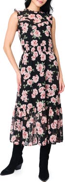 GIBSONLOOK Sweetheart Sleeveless Floral Dress