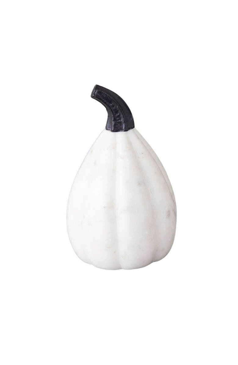 Be Home White Marble Pumpkin, Main, color, White