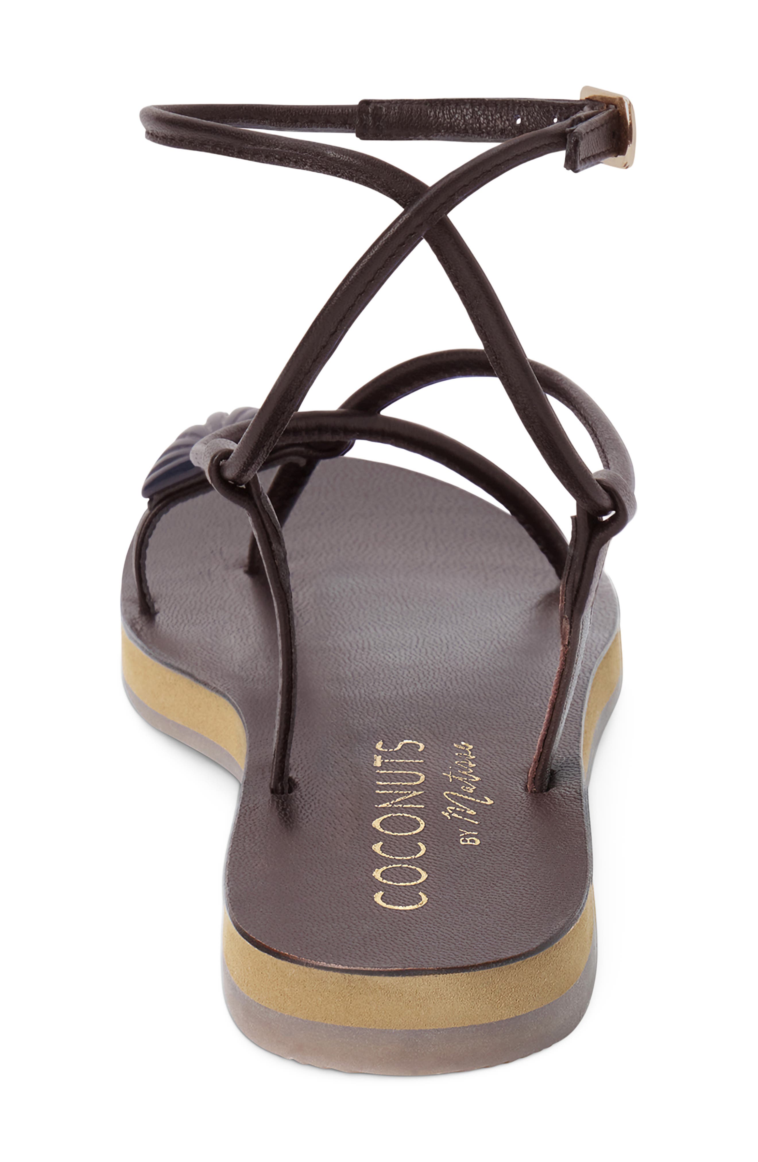 Coconuts by Matisse Cassian Ankle Strap Strap, Alternate, color, Chocolate