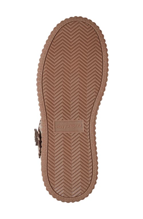 Easy Spirit Brendan Faux Fur Trim Bootie In Brown