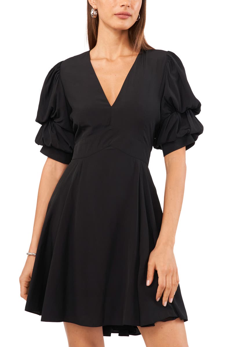 1.STATE Tiered Bubble Sleeve Dress, Alternate, color, 