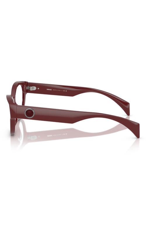 Versace 53mm Cat Eye Optical Glasses In Bordeaux