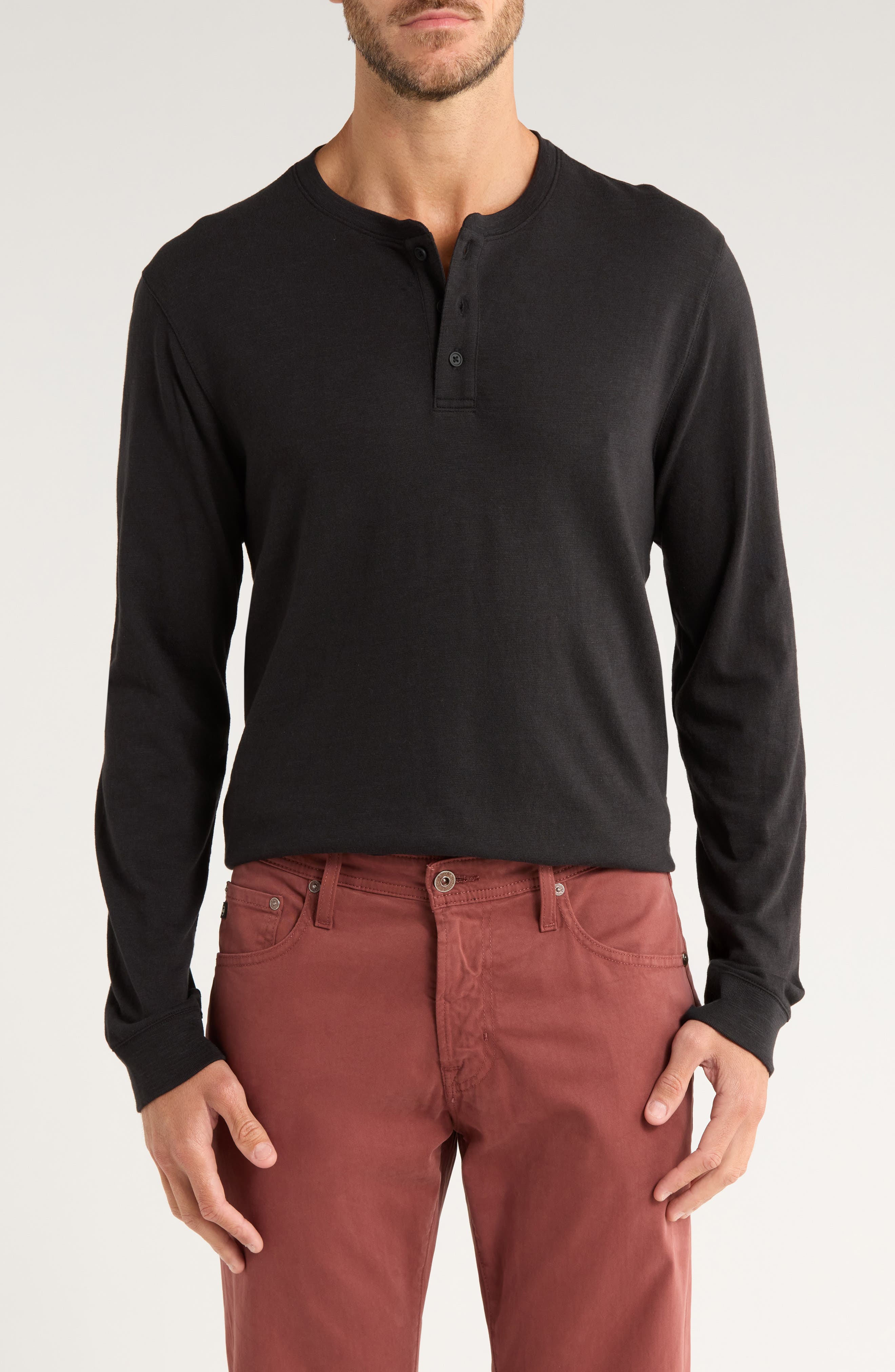 Vince Long Sleeve Henley T-Shirt