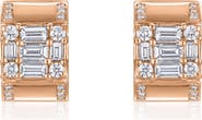Mindi Mond Clarity Diamond Huggie Hoop Earrings