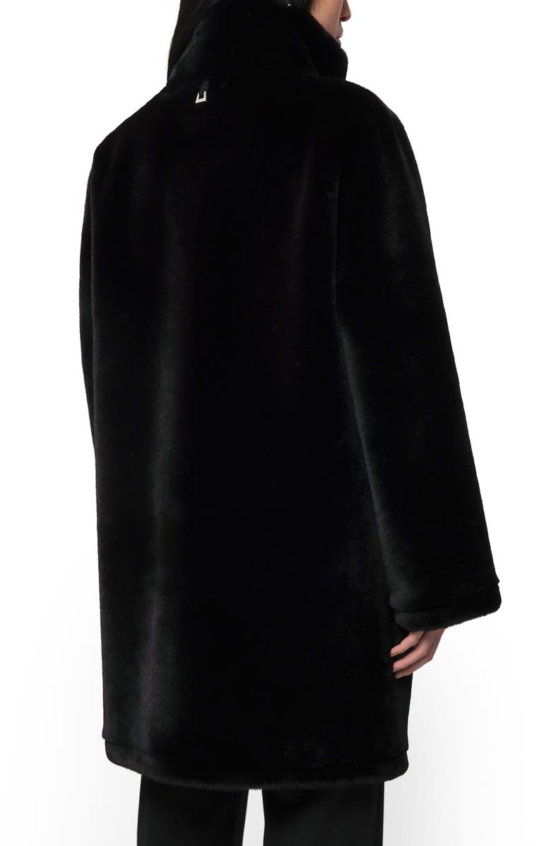 Apparis Blair Mid Length Recycled Polyester Pluche<sup>™</sup> Faux Fur Coat, Alternate, color, Noir