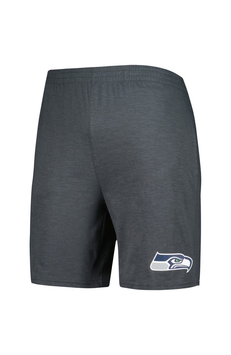 CONCEPTS SPORT Men's Concepts Sport Charcoal/White Seattle Seahawks Downfield T-Shirt & Shorts Sleep Set, Alternate, color, Charcoal