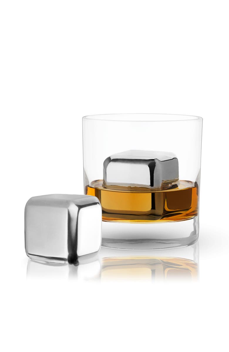 Innovine Large Stainless Steel Ice Cubes Set of 2, Alternate, color, Silver