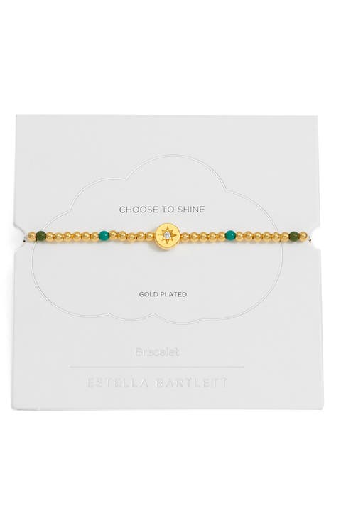 North Star Beaded Stretch Bracelet