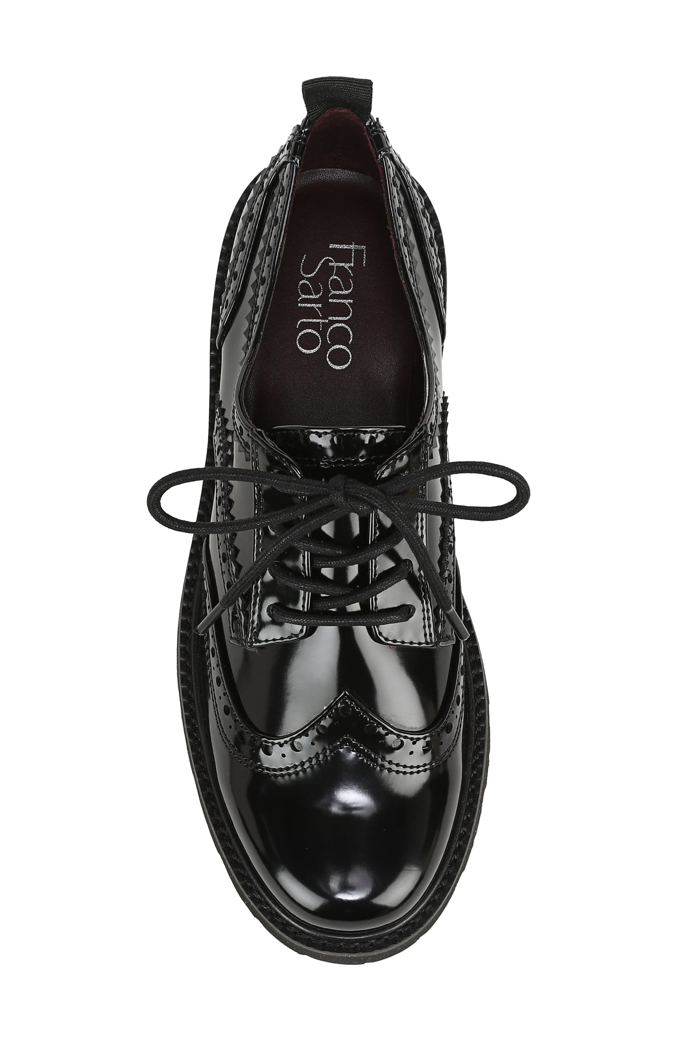 Subria Wingtip Oxford, Alternate, color, BLACK