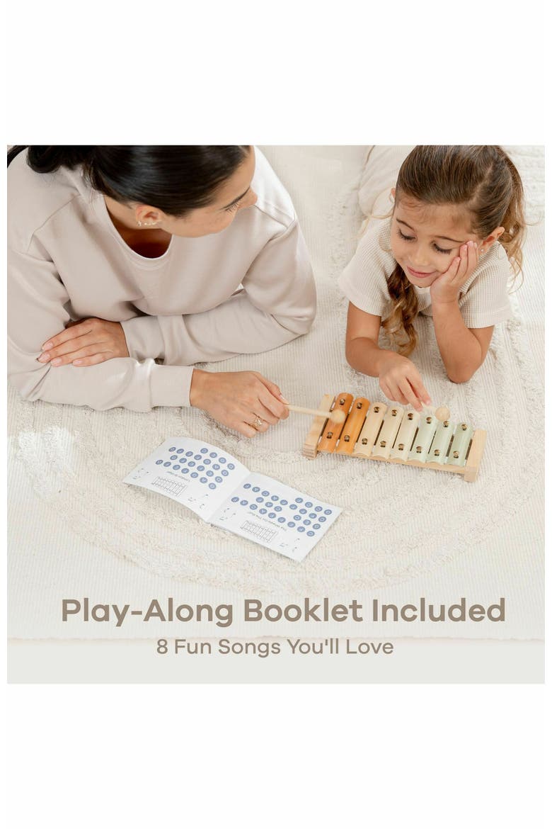 Xylophone for Kids, Percussion Instrument for Toddler Learning, Alternate, color, Multicolor