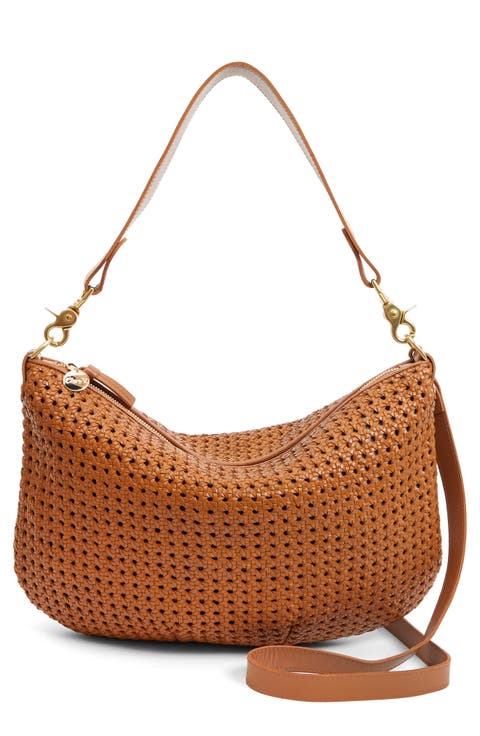 【Clare V.】ショルダーバッグ Clare V - Grande Fanny in Pacific Woven Zig Zag – Blond Genius