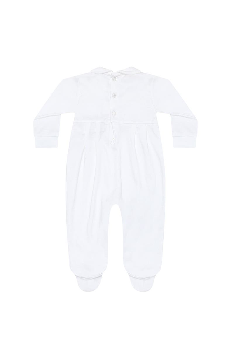 Nellapima Signature Smocked Boys Footie - Baby, Alternate, color, Blue, White