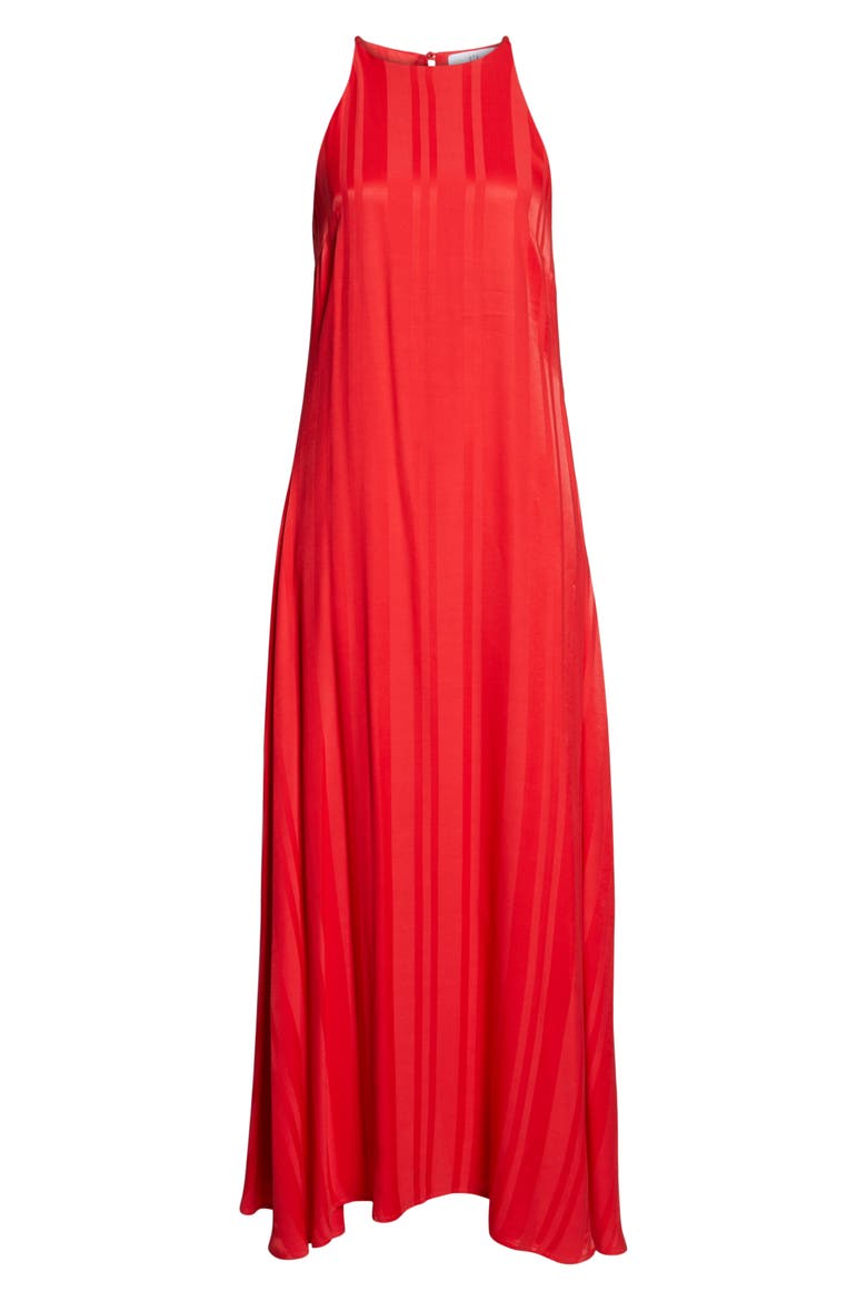 Paola Halter Maxi Dress, Alternate, color, RED