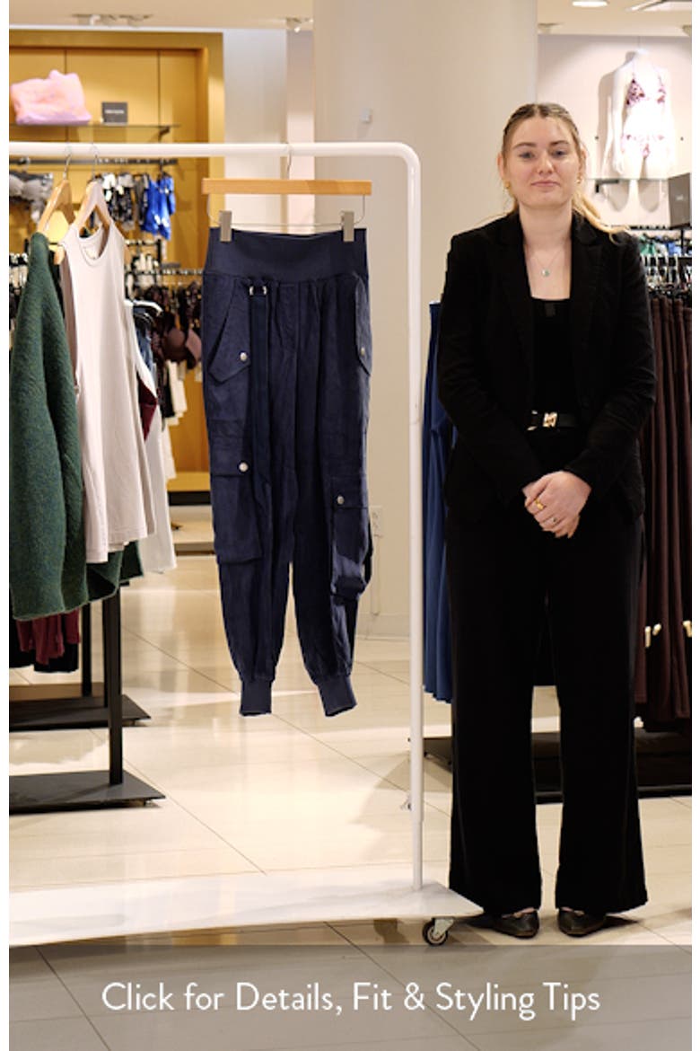 Harmony Washed Satin Twill Cargo Parachute Pants video
